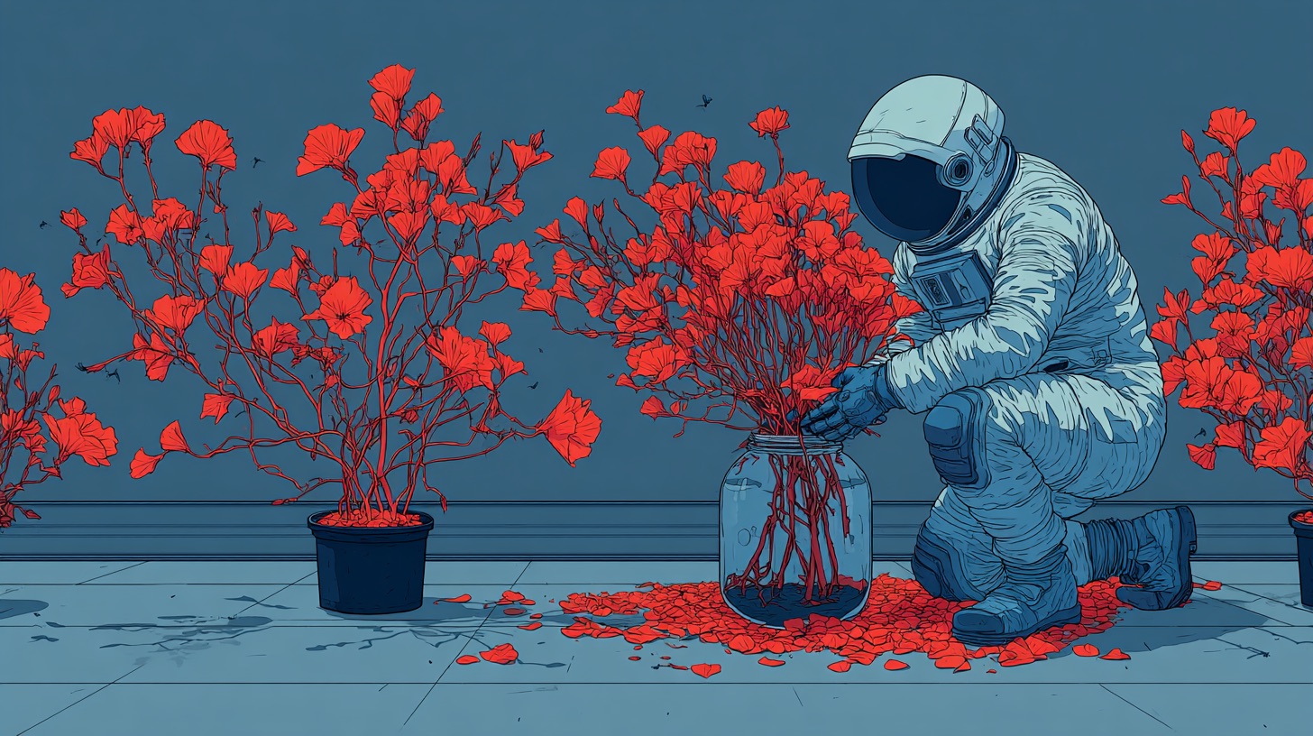 boopiered_An_astronaut_arranging_flowers_in_a_greenhouse_worksp_def52851-75f6-478a-a20e-0029e24d6261