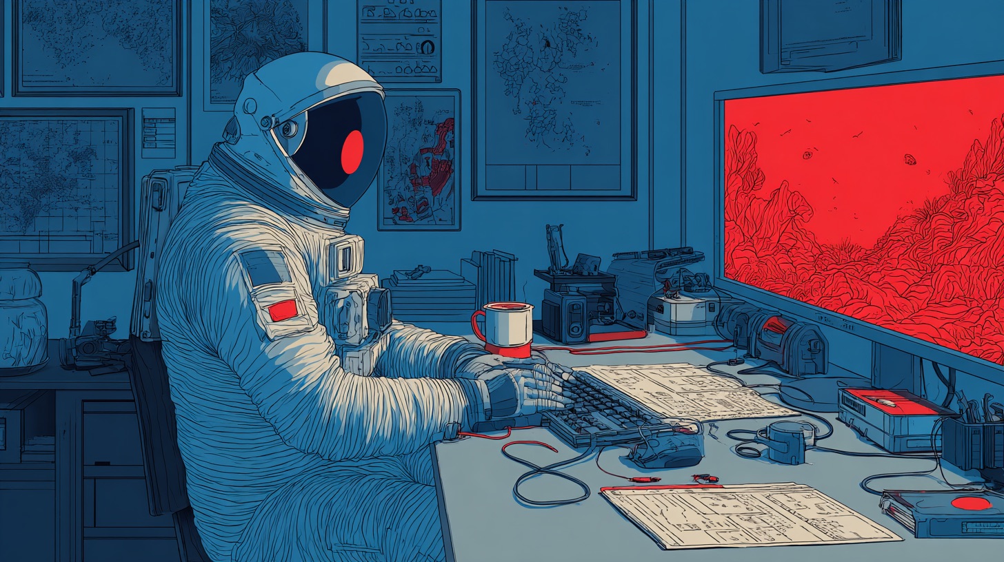 boopiered_An_astronaut_conducting_a_virtual_workshop_from_a_hom_f2c27a1b-ceea-4be4-8560-107bf634df2b