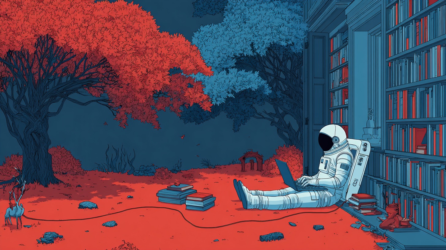 boopiered_An_astronaut_writing_an_ebook_on_a_laptop_in_a_cozy_h_042f4438-5bb0-411f-a10c-5cdb1cecb57e